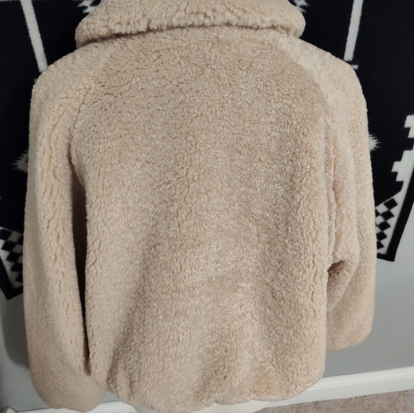 🧸 EUC Donna Salyers Fabulous Furs Slone Faux Sherpa Lined Zip Front Teddy Coat - Picture 16 of 16